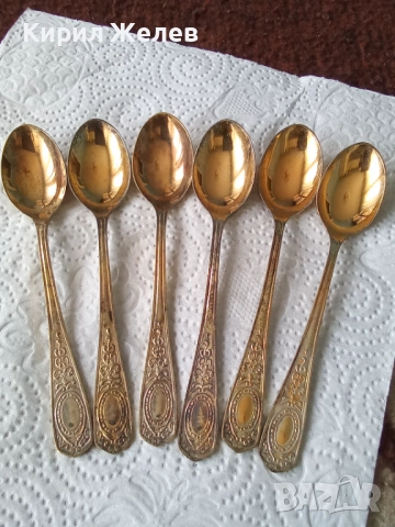Лъжици позлатени малки 52643, снимка 3 - Колекции - 52747395