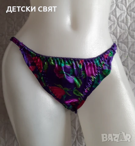 Дамски бикини от сатен , снимка 4 - Бельо - 51195600