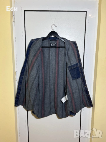 Дънкова риза Carhartt Workwear Blanket Overshirt (оригинал размер М M), снимка 3 - Ризи - 53344262