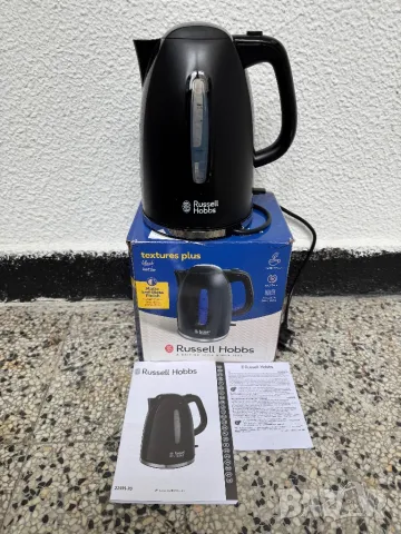 Електрическа Кана Russell Hobbs Textures Plus 22591-70, 2400W, LED, 360°, Филтър!, снимка 3 - Кани - 50436984