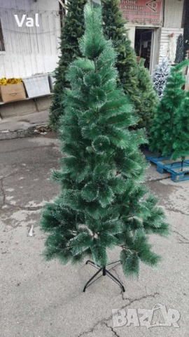 Заснежена елха с метална стойка, снимка 4 - Декорация за дома - 52515805