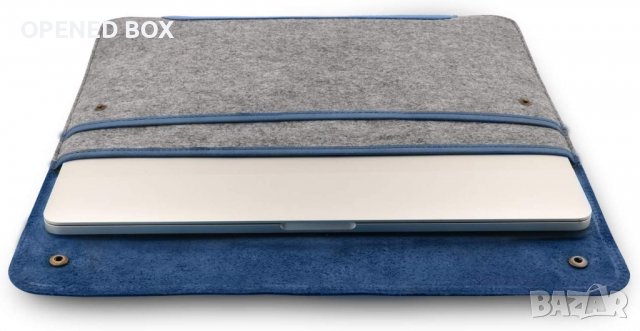 Калъф MegaGear MacBook от естествена кожа и полар, 13.3 инча, снимка 2 - Аксесоари за Apple - 39543376