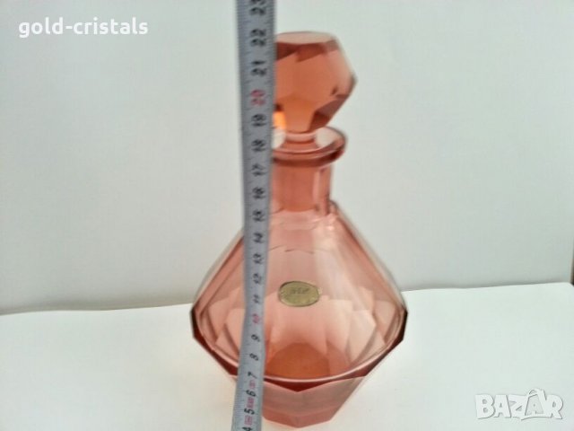 Ретро стъклени чаши и гарафа  53г, снимка 3 - Антикварни и старинни предмети - 27479846