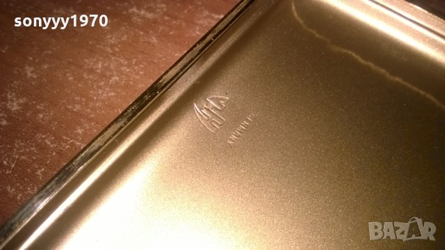 v.h germany-gold табакера с кожени страници-внос франция, снимка 4 - Колекции - 28186380