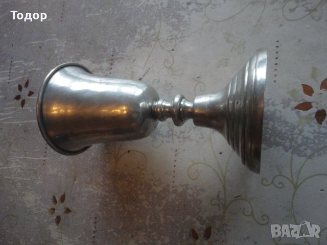 Испански калаен бокал чаша потир Pedraza Segovia, снимка 6 - Антикварни и старинни предмети - 43773909