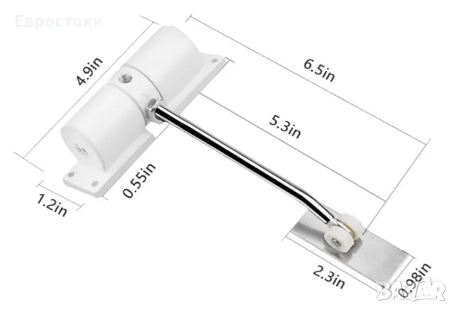 Автоматично затварящо устройство за врата, предпазен пружинен механизъм за затваряне на врата, снимка 5 - Други - 47369770