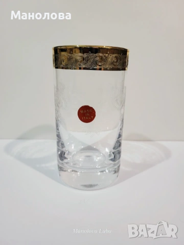 Комплект кристални чаши Murano Medici за допълнение на сервиз., снимка 2 - Други ценни предмети - 53195975