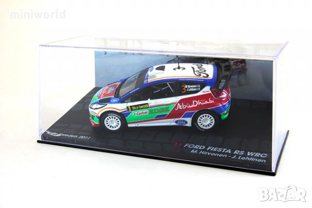Ford Fiesta RS WRC M.Hirvonen J.Lehtinen Rally Sweden 2011 - мащаб 1:43 на IXO/Altaya, снимка 4 - Колекции - 28425322