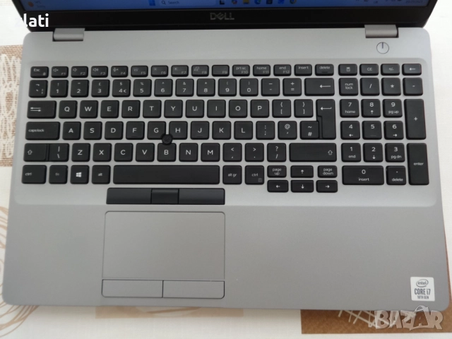 laptop Dell Precision 3550 i7-10510U до 4.9GHz/RAM 16GB/SSD 512GB NVMe/ NVIDIA Quadro P520 2GB DDR5, снимка 4 - Лаптопи за работа - 52454288