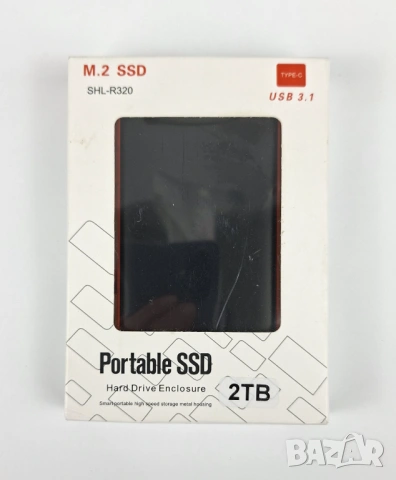 Нов Преносим Външен SSD Диск 2TB – Ultra Slim & High Speed