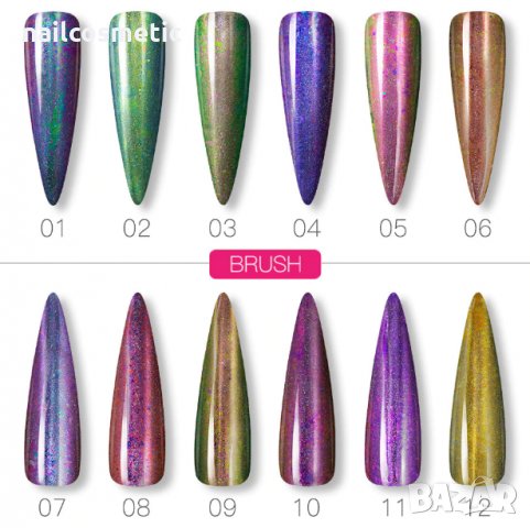 Ново! Пигмент преливащ хамелеон ЮКИ, снимка 2 - Продукти за маникюр - 28448322