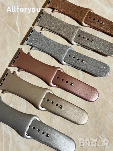 Лъскави брокат Каишки за Apple iWatch 3,4,5,6,SE, 7 Series - 38,40,41,42,44, 45,49 мм  ‼️‼️‼️, снимка 10 - Каишки за часовници - 43824366