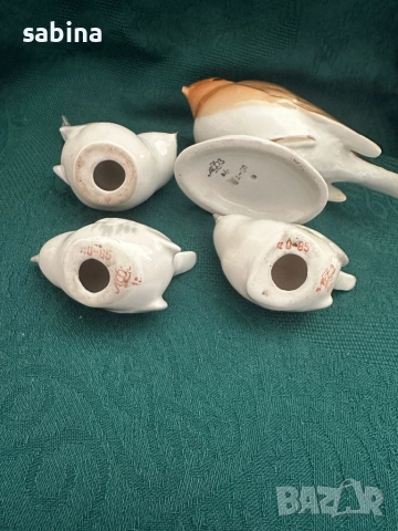 Фигурки/статуетки ЛФЗ Ломоносов, птици, снимка 2 - Антикварни и старинни предмети - 52973681