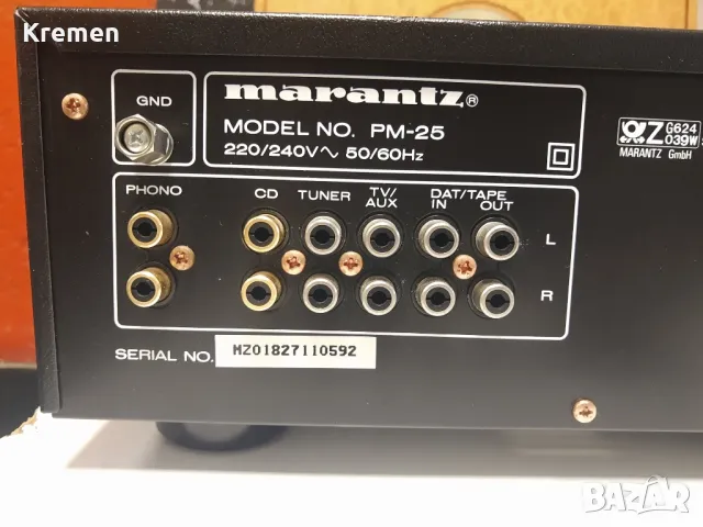 Усилвател MARANTZ PM-25, снимка 3 - Ресийвъри, усилватели, смесителни пултове - 48850238