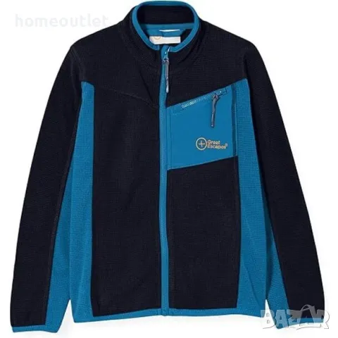 ПРОМОЦИЯ Детско яке / суитчър в два цвята BARVA KID LIGHT FLEECE JACKET, 093 VULCAN/PETROL (10г.)