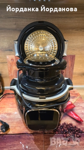 Мултикукър Tefal cook 4 me touch+запичащ капак Tefal, снимка 6 - Мултикукъри - 52019496