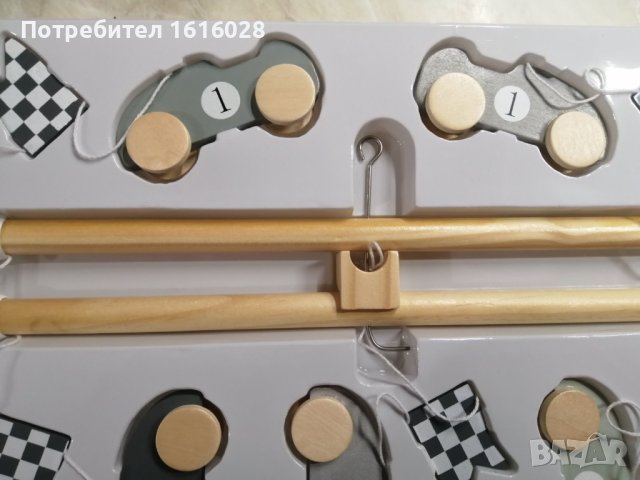 Промоция! Детска дървена въртележка с колички и знаменца., снимка 4 - Други - 43009649