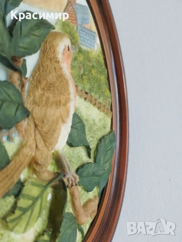 3D картина с червеношийка 17,5 см. 💰30 лв. 📦Изпращам с Еконт , снимка 4 - Антикварни и старинни предмети - 51074844