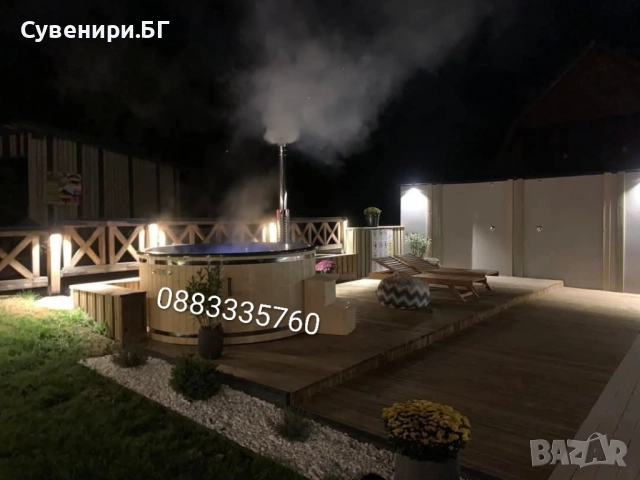 Уелнес хидро масажно джакузи с вградена печка на дърва, снимка 2 - Други - 52003941