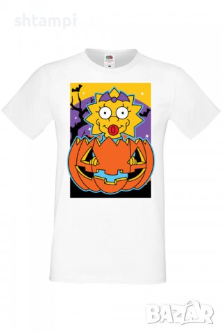 Мъжка тениска The Simpsons Maggie Simpson 03,Halloween,Хелоуин,Празник,Забавление,Изненада,Обичаи,, снимка 2 - Тениски - 38137468