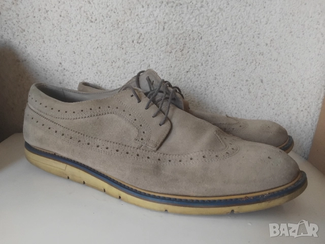 GEOX - 100% оригинални мъжки дишащи обувки естествена кожа, снимка 3 - Ежедневни обувки - 51713470