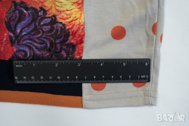 Многоцветна къса рокля Rosalita Mc Gee - L, снимка 5 - Рокли - 43116191