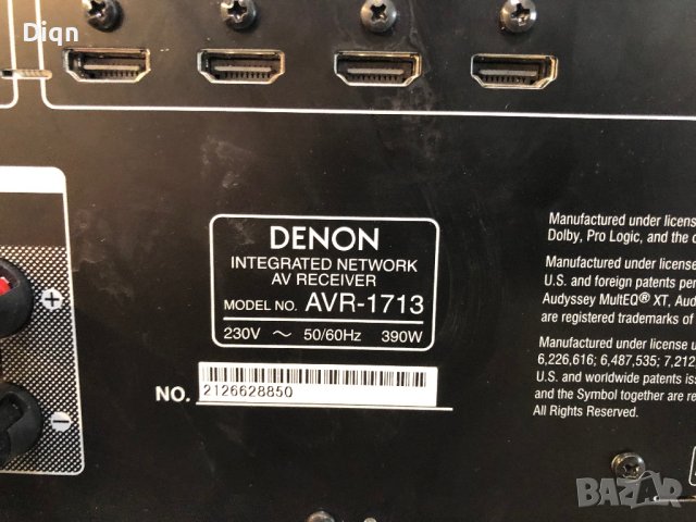 Denkn AVR-1713, снимка 12 - Ресийвъри, усилватели, смесителни пултове - 40327701
