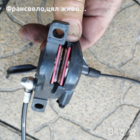 Предна хидравлична спирачка за велосипед колело Shimano slx за ремонт или части , снимка 3 - Части за велосипеди - 43958696