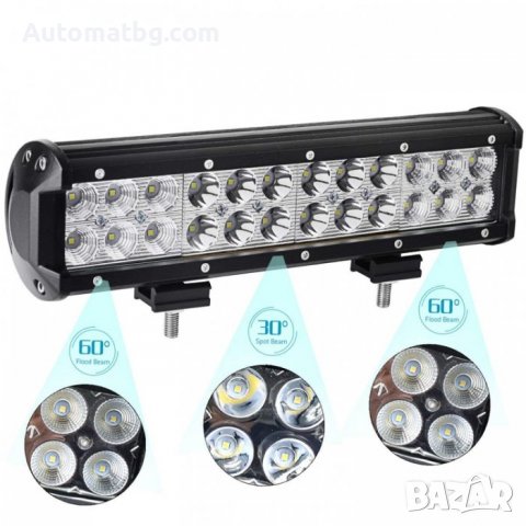 Led Bar Automat, 24 диода, 10V - 30V, 30см, 72W, Черен, снимка 3 - Аксесоари и консумативи - 37499544