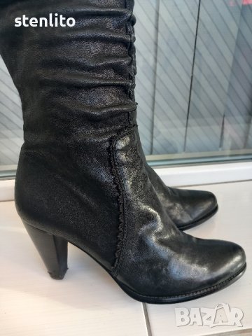 Елегантни дамски ботуши № 39 - естествена кожа, снимка 4 - Дамски ботуши - 43557723