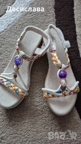 Нови дамски сандали, 38 номер, снимка 3 - Сандали - 51976166