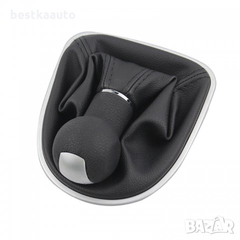Кожена топка скоростен лост с маншон Seat Leon 2 Toledo 3 Altea 6 скорости, снимка 3 - Аксесоари и консумативи - 28577950