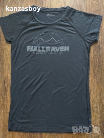 Fjallraven W ABISKO TRAIL T-SHIRT PRINT - страхотна туризъм тениска, снимка 4 - Тениски - 33590439