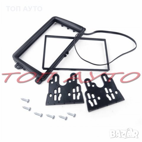 VAG Адаптерна Рамка За Мултимедия 2 Din VW Skoda Seat Черна, снимка 2 - Аксесоари и консумативи - 34862840