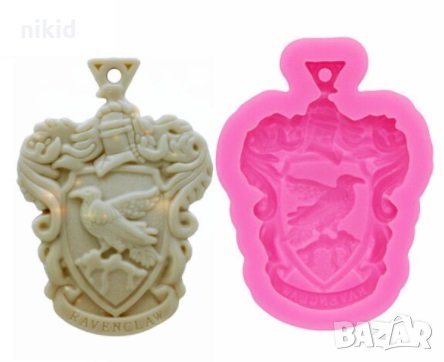 висулка Хари Потър harry potter символи силиконов молд форма фондан шоколад смола гипс, снимка 3 - Форми - 32877216