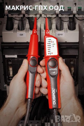 Benning (Бенинг) Двуполюсен Професионален Tестер на напрежение Duspol Expert, детектор на напрежение, снимка 2 - Друга електроника - 35272354