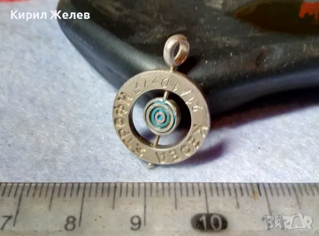 ИНТЕРЕСЕН ВЪРТЯЩ се ГРЪЦКИ СРЕБЪРЕН МЕДАЛЬОН СРЕБРО 925 с НАДПИС и РЪЧНО ГРАВИРАНА ДАТА 48578, снимка 7 - Колиета, медальони, синджири - 48954643