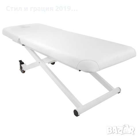 Спа кушетка Heka - Azzurro 329E ( 1 мотор) бяла основа 195 х 70 х 60/90 см, снимка 4 - Кушетки - 43362598