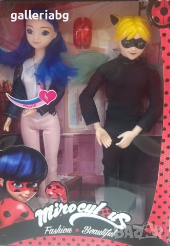 Комплект кукли от Калинката и Черния котарак (Ladybug)