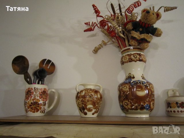  ЧИНИИ ,ВАЗИ :СВЕЩНИЦИ от 50-те години --керамика  КОЛО, снимка 6 - Сервизи - 33427046