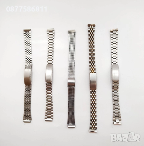 СТОМАНЕНА ВЕРИЖКА ЗА ДАМСКИ ЧАСОВНИК С ИЗВИТИ НАКРАЙНИЦИ.ВЕРИЖКИ ЗА ЧАСОВНИЦИ С ИЗВИТИ ПЛAСТИНИ, снимка 3 - Каишки за часовници - 51614514