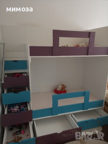 Двуетажно легло , снимка 3 - Мебели за детската стая - 37554731