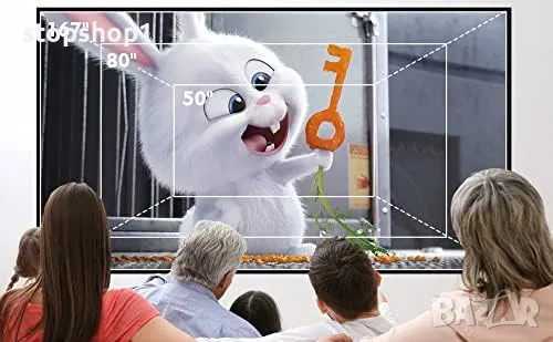 Мини проектор, преносим PVO проектор за анимационни филми, детски подарък, проектор за филми на откр, снимка 7 - Плейъри, домашно кино, прожектори - 50431602