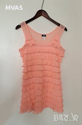 Нова H&M плажна воалена туника S размер коралово розова, снимка 1