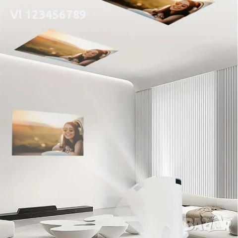 Видео Проектор Смарт ANDROID Преносим 11.0 1GB RAM 8GB ROM, снимка 4 - Плейъри, домашно кино, прожектори - 50884889