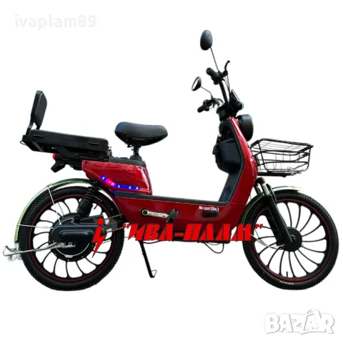 ЕЛЕКТРИЧЕСКИ Велосипед(скутер)+две седалки-1500W / 60V-MPM9191-управлява се БЕЗ книжка, снимка 4 - Мотоциклети и мототехника - 49670361