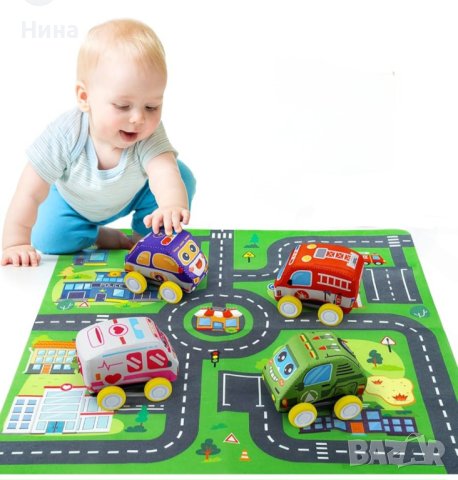 Комплект бебе килим и меки коли, снимка 5 - Образователни игри - 43152256