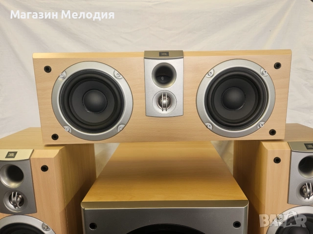 Качествен комплект тонколони за домашно кино. Активна бас каса CANTON AS 22, център JBL и 4 колони J, снимка 6 - Тонколони - 53538221