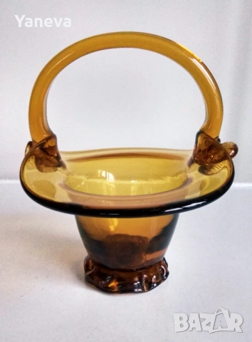 Стъклени , ваза,28 см и бонбониера , 22 см. , снимка 7 - Декорация за дома - 53513774