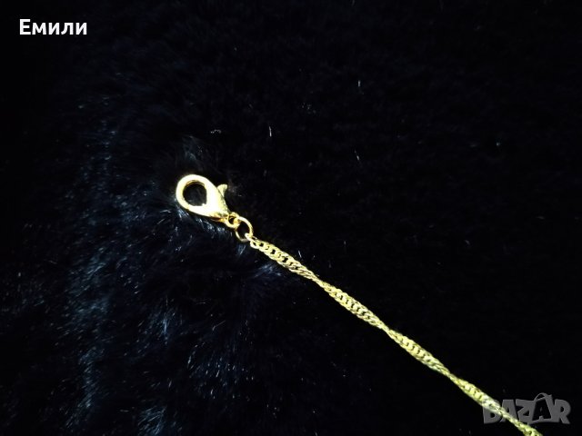 Колие с висулка змия с кристали в златист цвят, снимка 5 - Колиета, медальони, синджири - 38102631